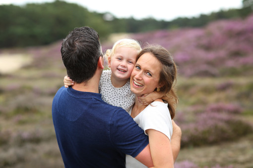 Gezinsfotografie, fotografie op de hei, familiefotografie, kinderfotografie
