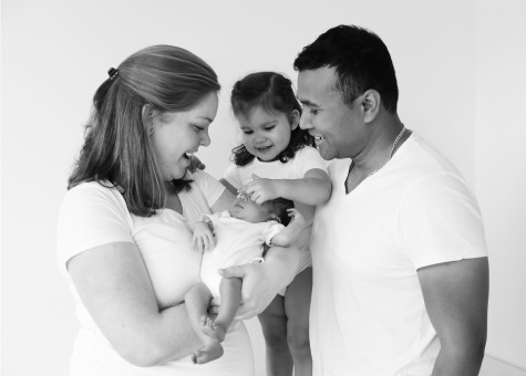 Gezin van vier, newbornfotografie, babyfotografie