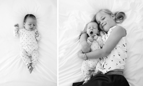 Zusjes, babyfotografie Woerden